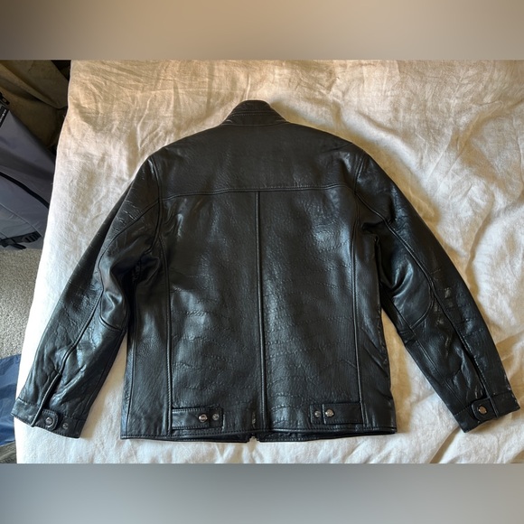 Marc New York Andrew Marc Large Black Lambskin Leather - Picture 2 of 12